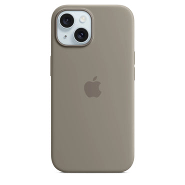 Coque en silicone pour iPhone 15 avec MagSafe
